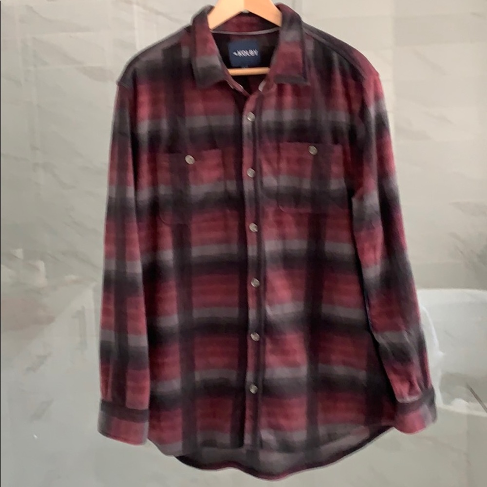 New Kolby Mens flannel plaid Button Up